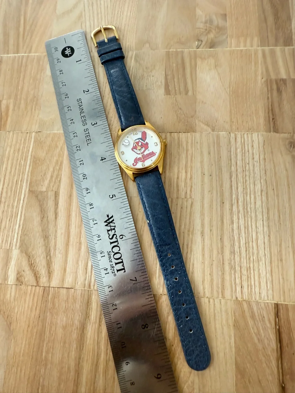Vintage 90s MLB Cleveland sun time watch NEW BATTERY